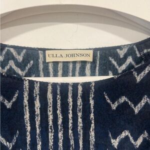 Ulla Johnson Navy and White Top